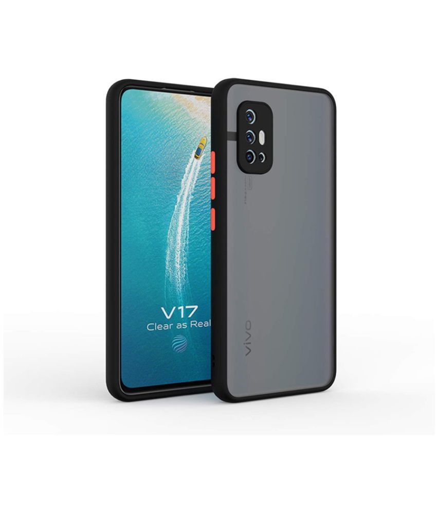     			NBOX - Black Plain Cases Compatible For Vivo V17 ( Pack of 1 )