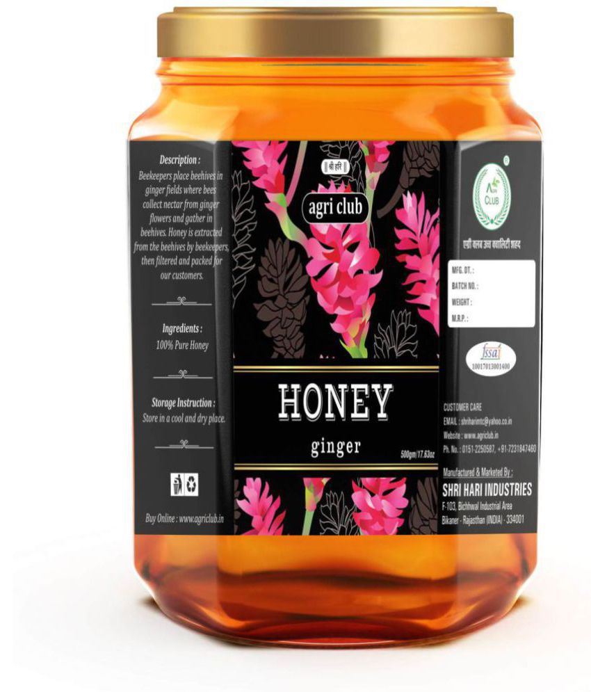     			AGRI CLUB Honey Ginger Honey 500gm 500