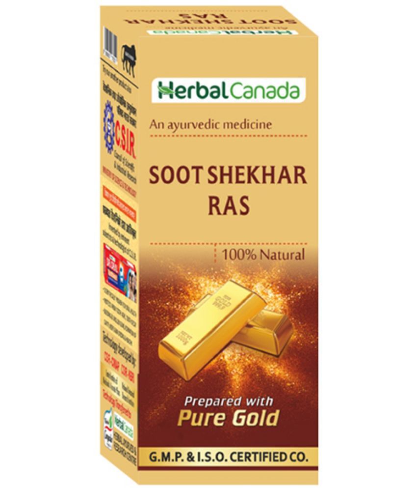 Harc Herbal Canada Soot Sekhar Ras Tablet 25 No's pack of 1|100% Natural Products