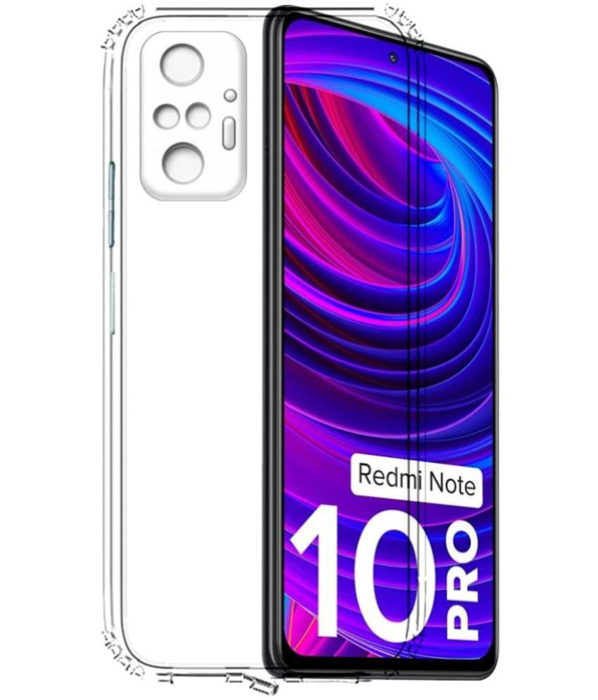     			Spectacular Ace - Transparent Plain Cases Compatible For Xiaomi Redmi Note 10 Pro ( Pack of 1 )