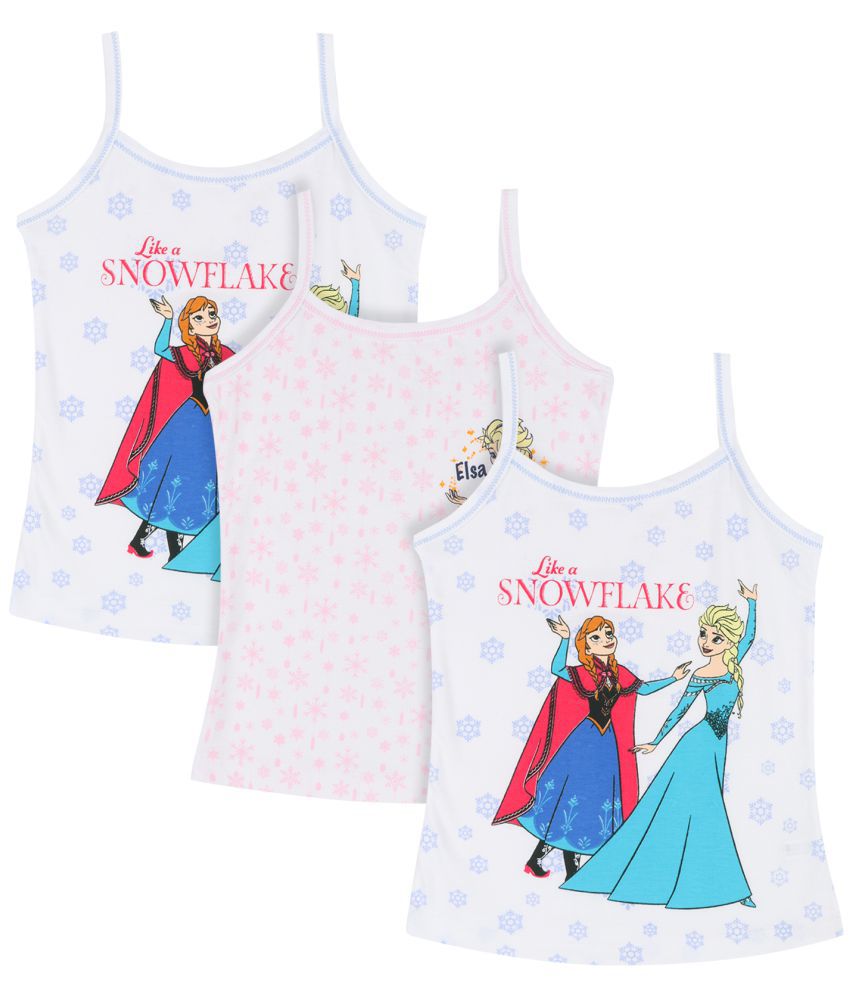    			Bodycare Frozen Printed Assorted Dori Neck Sleeveless Vest For Girls Pack Of 3