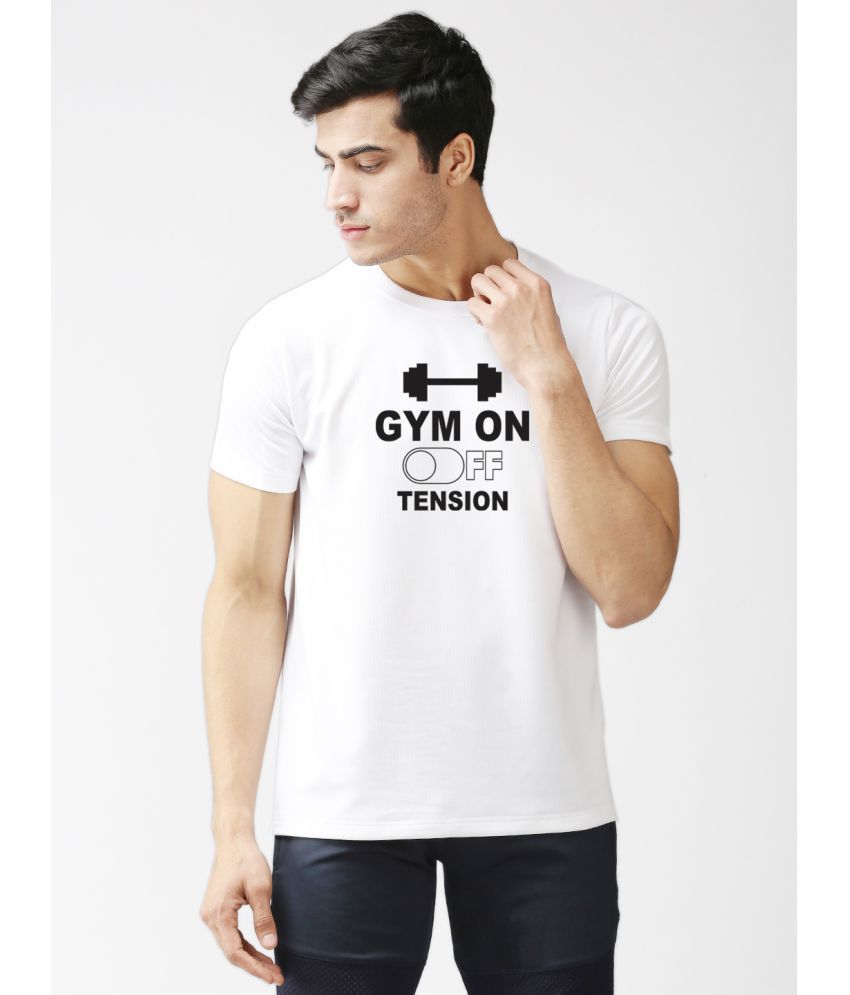     			EPPE - White Polyester Regular Fit Men's T-Shirt ( Pack of 1 )