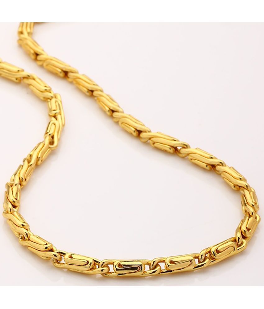     			FASHION FRILL Gold Plated Chain ( Pack of 1 )