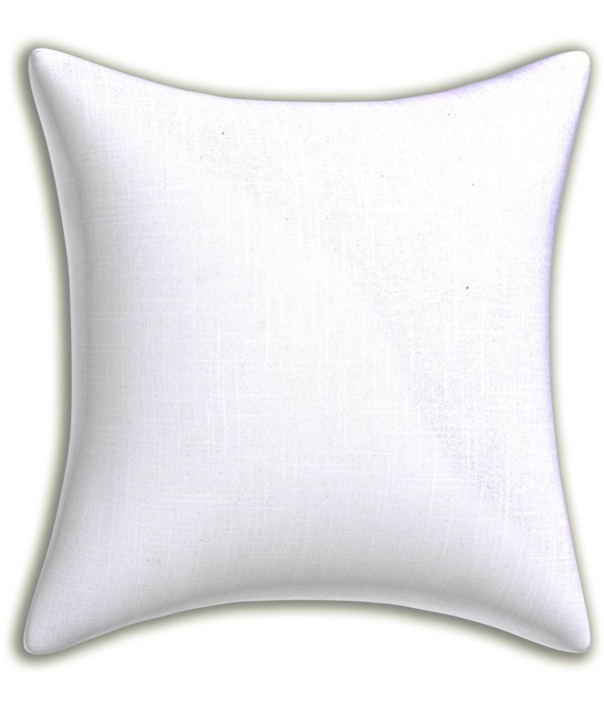     			INDHOME LIFE - Off White Set of 1 Silk Square Cushion Cover
