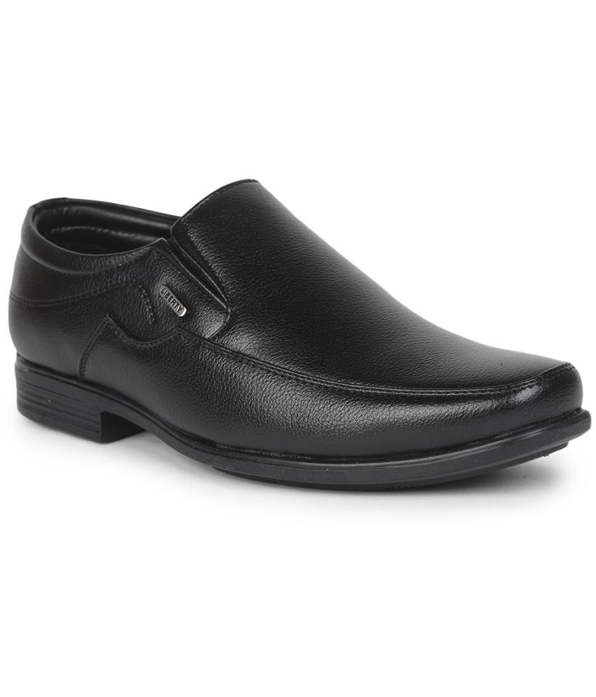 Liberty Black Mens Slip On Formal Shoes Price In India Buy Liberty Black Mens Slip On 6930