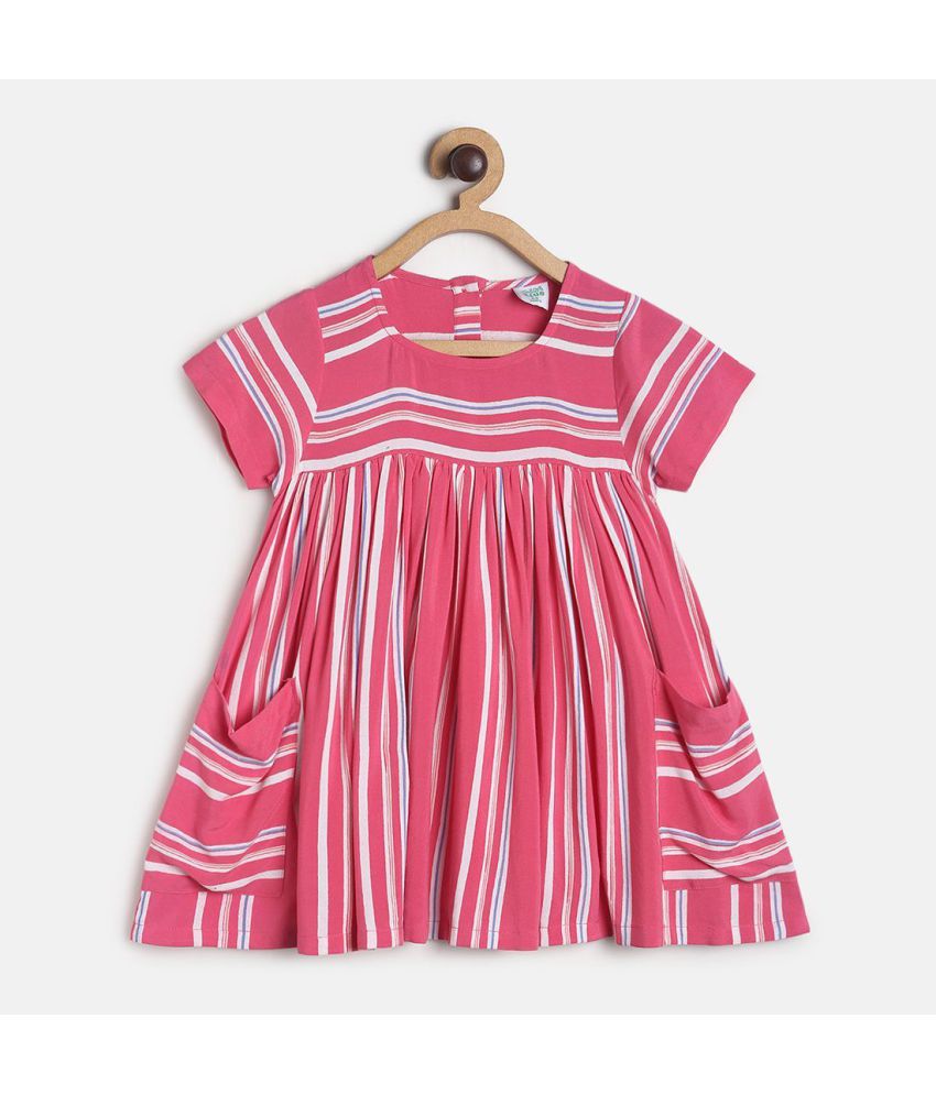    			MINI KLUB - Red Rayon Baby Girl Dress ( Pack of 1 )