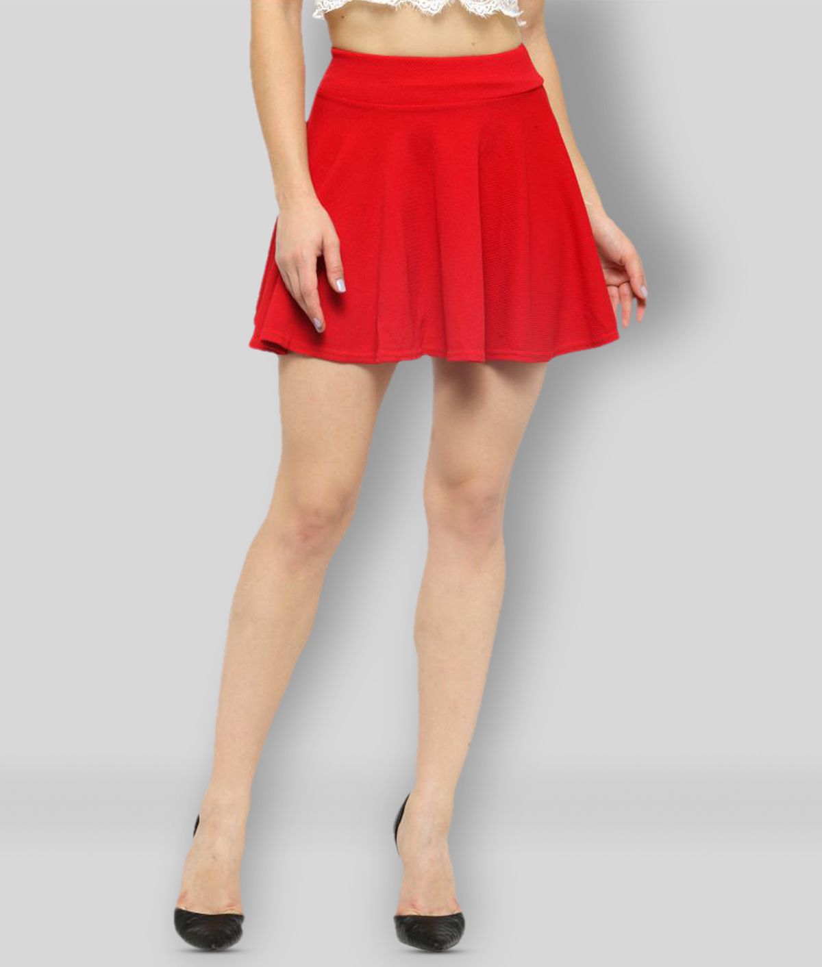     			N-Gal - Red Cotton Women's Circle Skirt ( Pack of 1 )