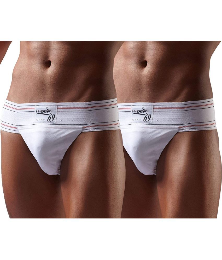     			Omtex - White Athletic Supporter ( Pack of 2 )