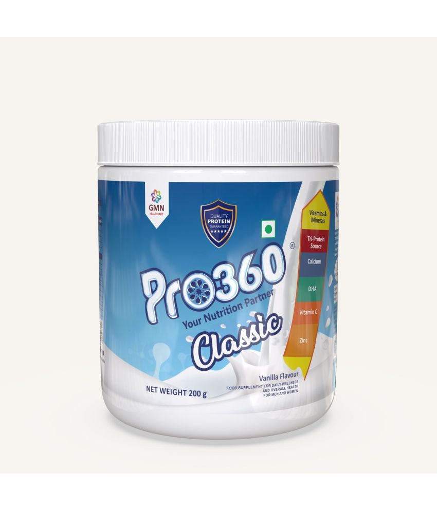     			PRO360 Classic Protein Nutrition Drink Powder 200 gm Vanilla