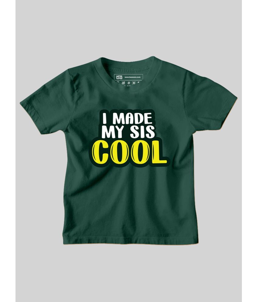     			Be Awara - Green Cotton Boy's T-Shirt ( Pack of 1 )