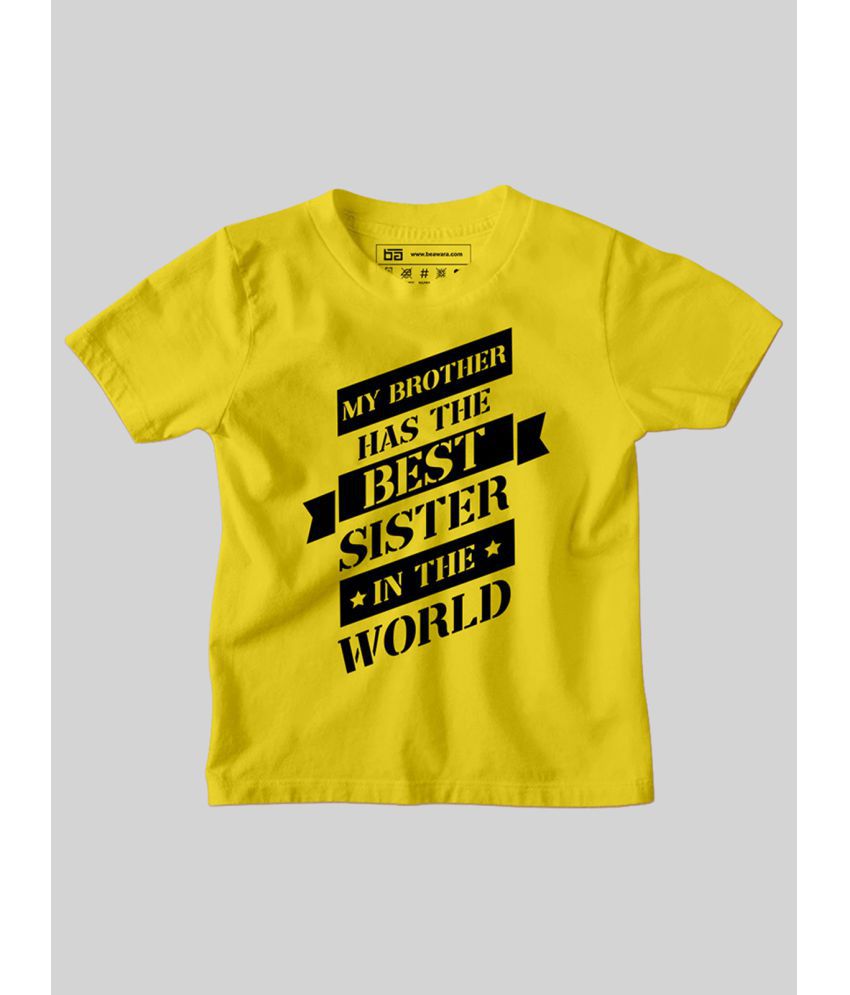     			Be Awara - Yellow T-Shirt For Baby Boy ( Pack of 1 )