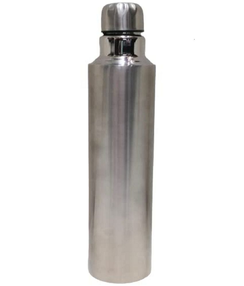     			Dynore - Silver School Water Bottle ( Pack of 1 )