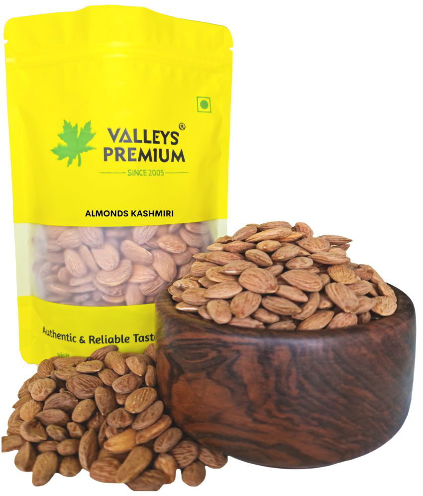     			Valleys Premium Kashmiri Almond Kernels Oily and Sweet (BADAM) Almonds 800 Grams
