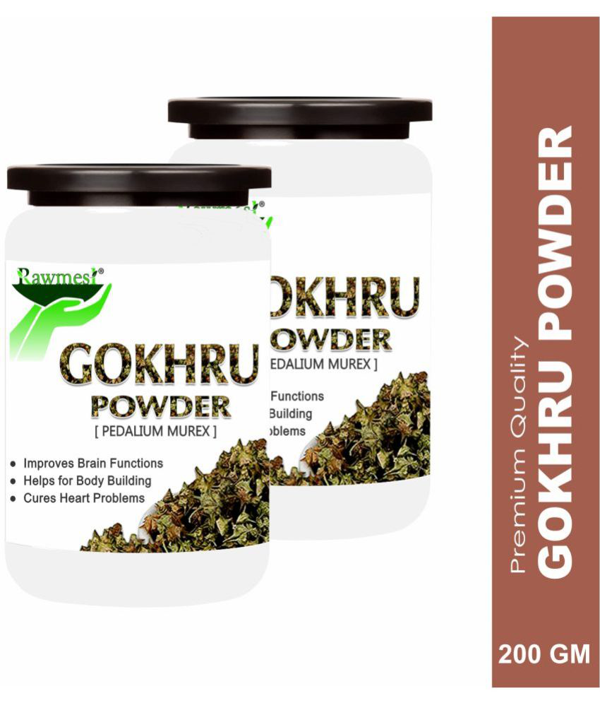     			rawmest 100% Pure Organic Gokhru Powder 200 gm Pack Of 2