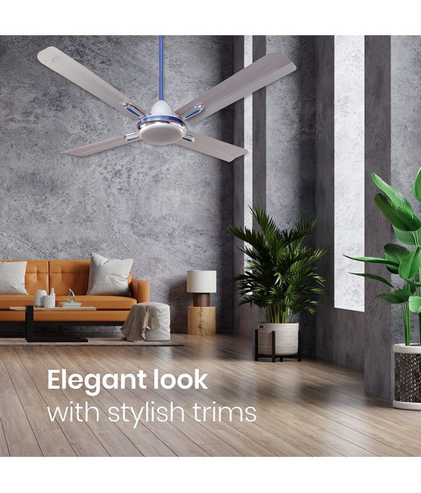 ORIENT ELECTRIC 1200 Quadro Ornamental Ceiling Fan Silver Price in