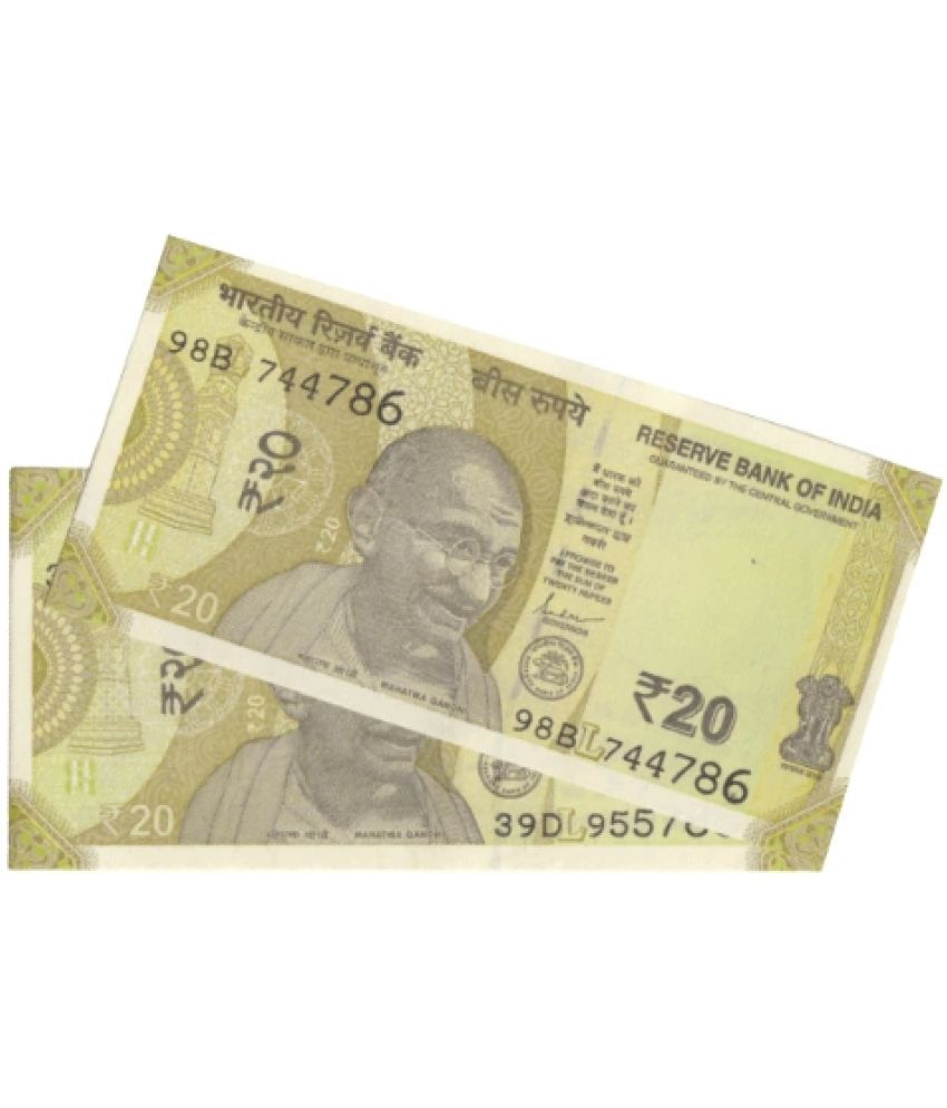     			Numiscart - 20 Rupee 2 Paper currency & Bank notes