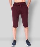 Uzarus - Maroon Cotton Blend Men's Shorts ( Pack of 1 )