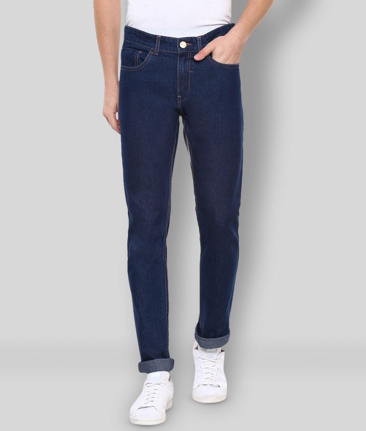     			Urbano Fashion - Dark Blue Cotton Blend Slim Fit Men's Jeans ( Pack of 1 )