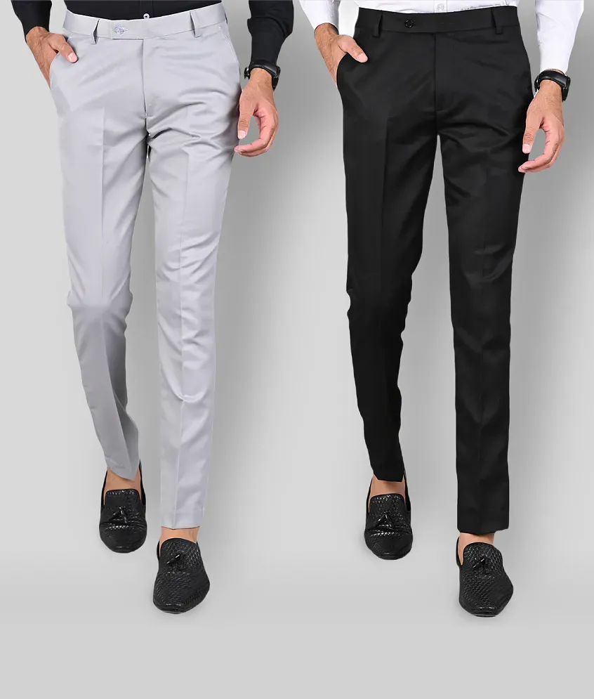 Grey Trousers - Buy Grey Trousers Online at Best Prices In India |  Flipkart.com