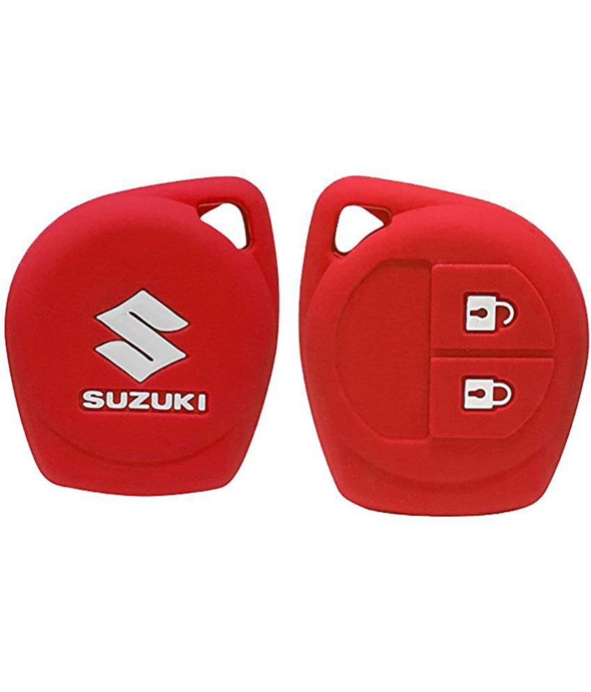     			Keycase Silicone Car Key Cover for Maruti Suzuki 2 Button Key Cover