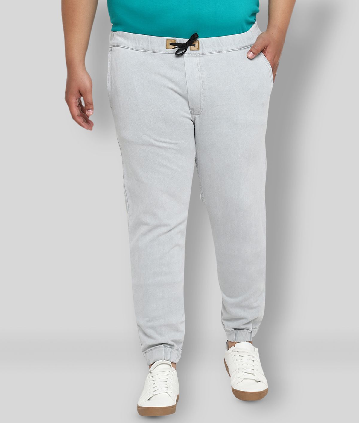     			Urbano Plus - Grey Cotton Blend Regular Fit Men's Jeans ( Pack of 1 )