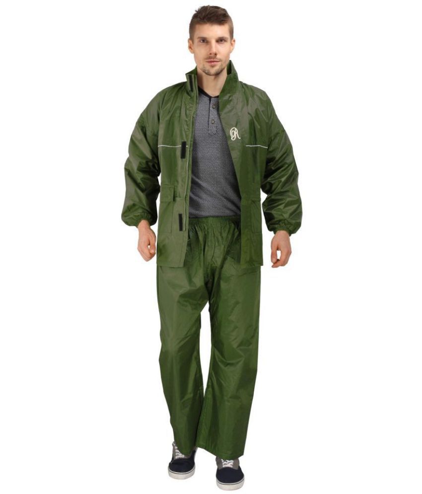     			Goodluck - Green Nylon Men's Rain Suit ( Pack of 1 )