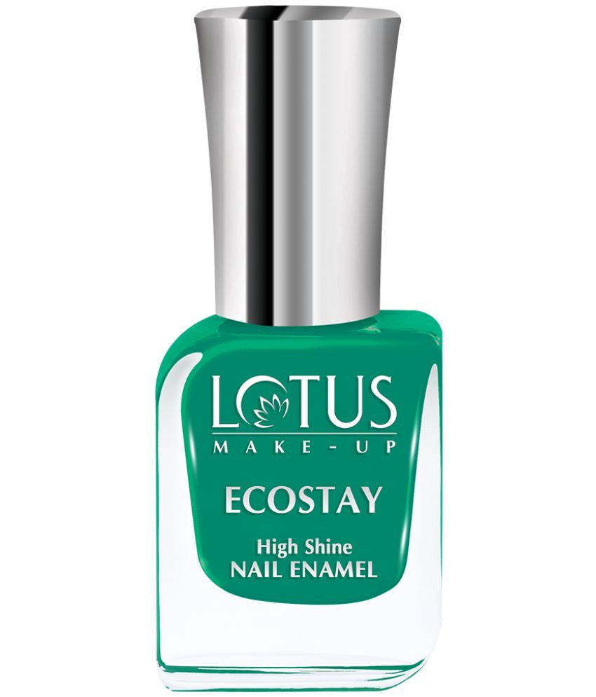     			Lotus Makeup Ecostay Nail Enamel Coral Green, Easy to Apply, Glossy Finish, 10ml E36