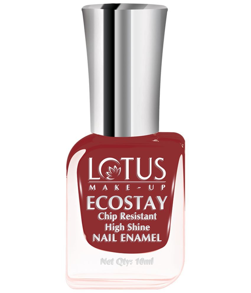     			Lotus Make, Up Ecostay Fantasy Nail Enamel Ruby Desire, Easy to Apply, Glossy Finish, 10ml