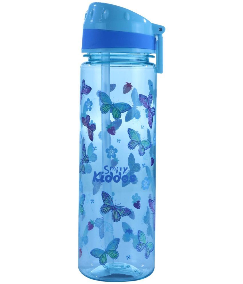     			Smily Kiddos Straight Water Bottle With Flip Top Nozzle Butterfly