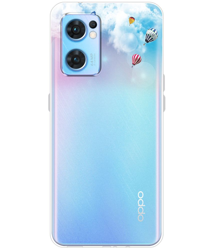     			NBOX - Multicolor Printed Cover Compatible For Oppo Reno 7 5G ( Pack of 1 )