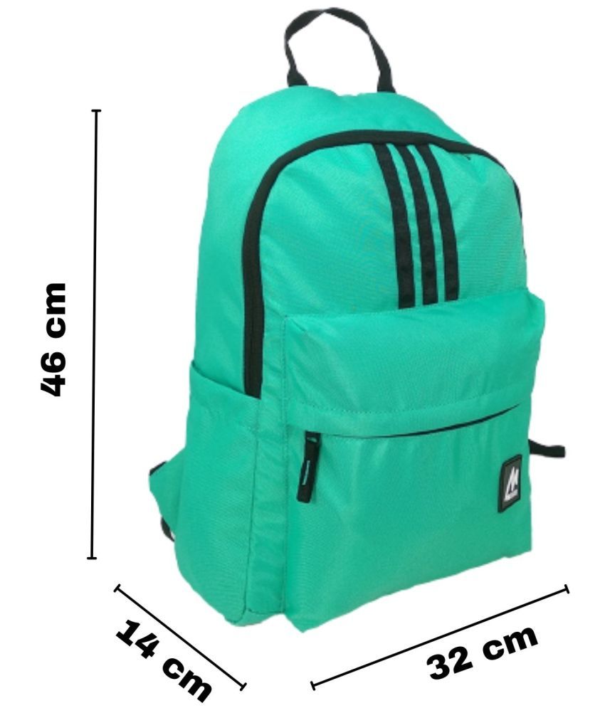     			MIKE 15 Ltrs Green Polyester College Bag