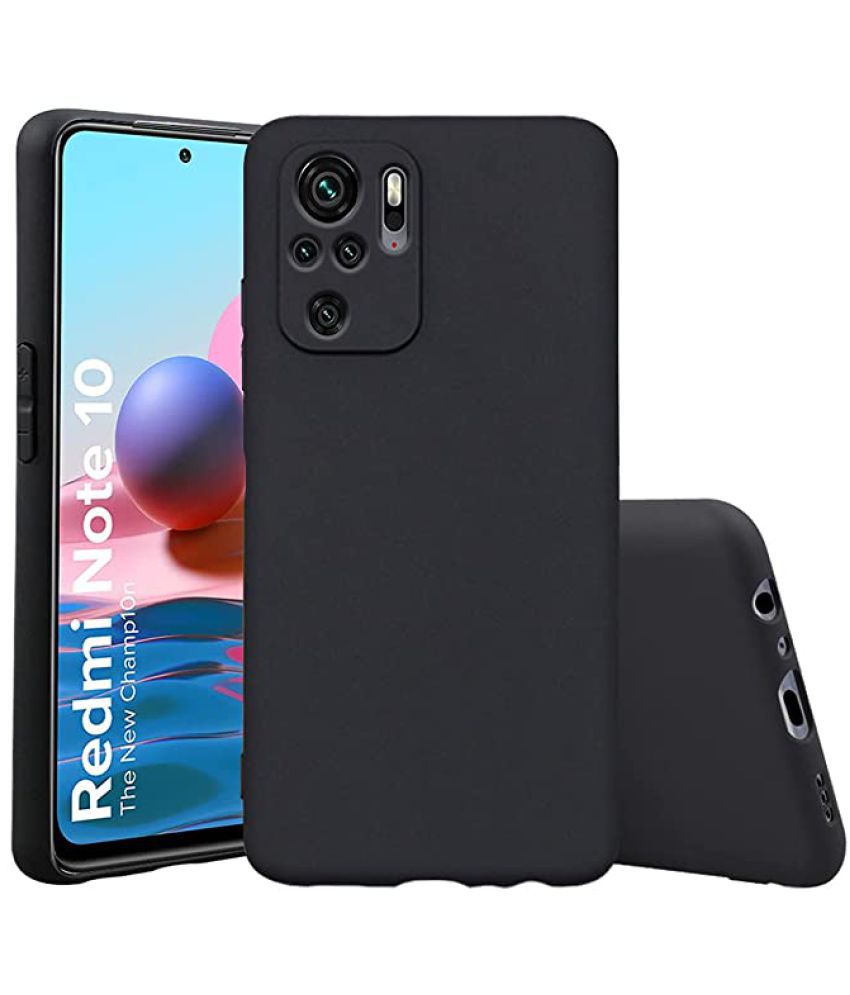     			Doyen Creations - Black Plain Cases Compatible For Xiaomi Redmi Note 10S ( Pack of 1 )
