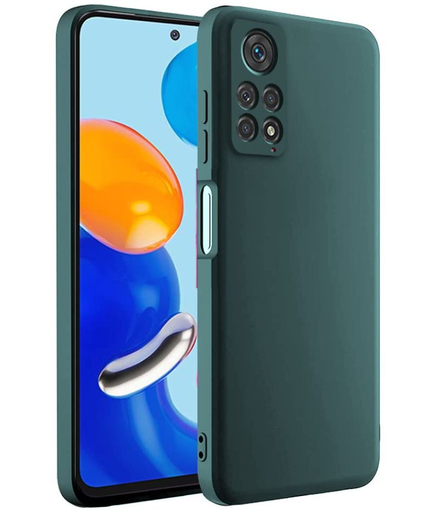     			Doyen Creations - Green Plain Cases Compatible For Xiaomi Redmi Note 11 ( Pack of 1 )