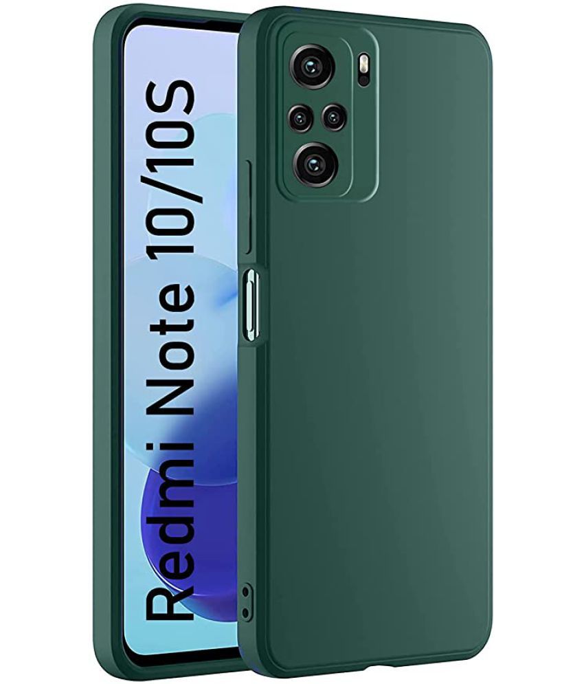     			Doyen Creations - Green Plain Cases Compatible For Xiaomi Redmi Note 10S ( Pack of 1 )