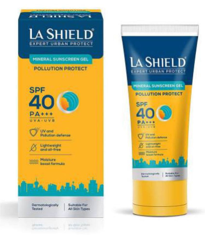 la shield - SPF 40 Sunscreen Gel For All Skin Type ( Pack of 1 )