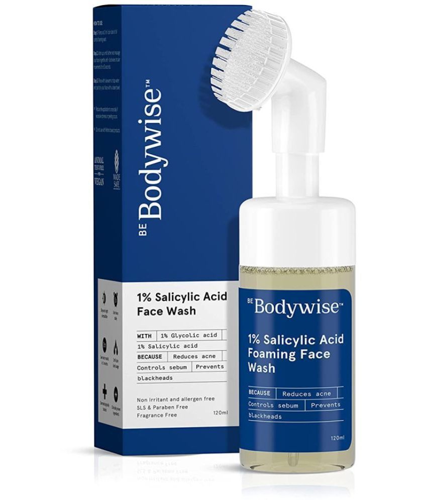     			Bodywise 1% Salicylic Acid Oil Control Face Wash | For Acne & Pimples | Reduces Excess Oil ,Exfoliates & Paraben free |120 mL
