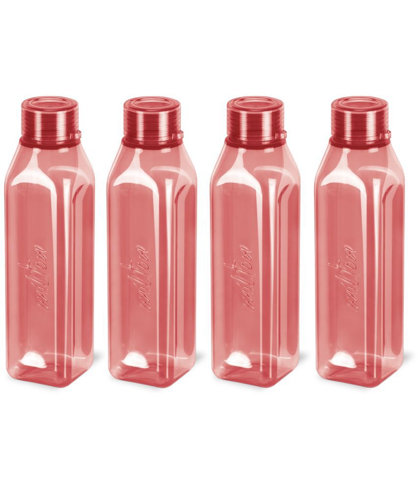     			Milton Prime 1000 Pet Water Bottle, Set of 4, 1 Litre Each, Burgundy