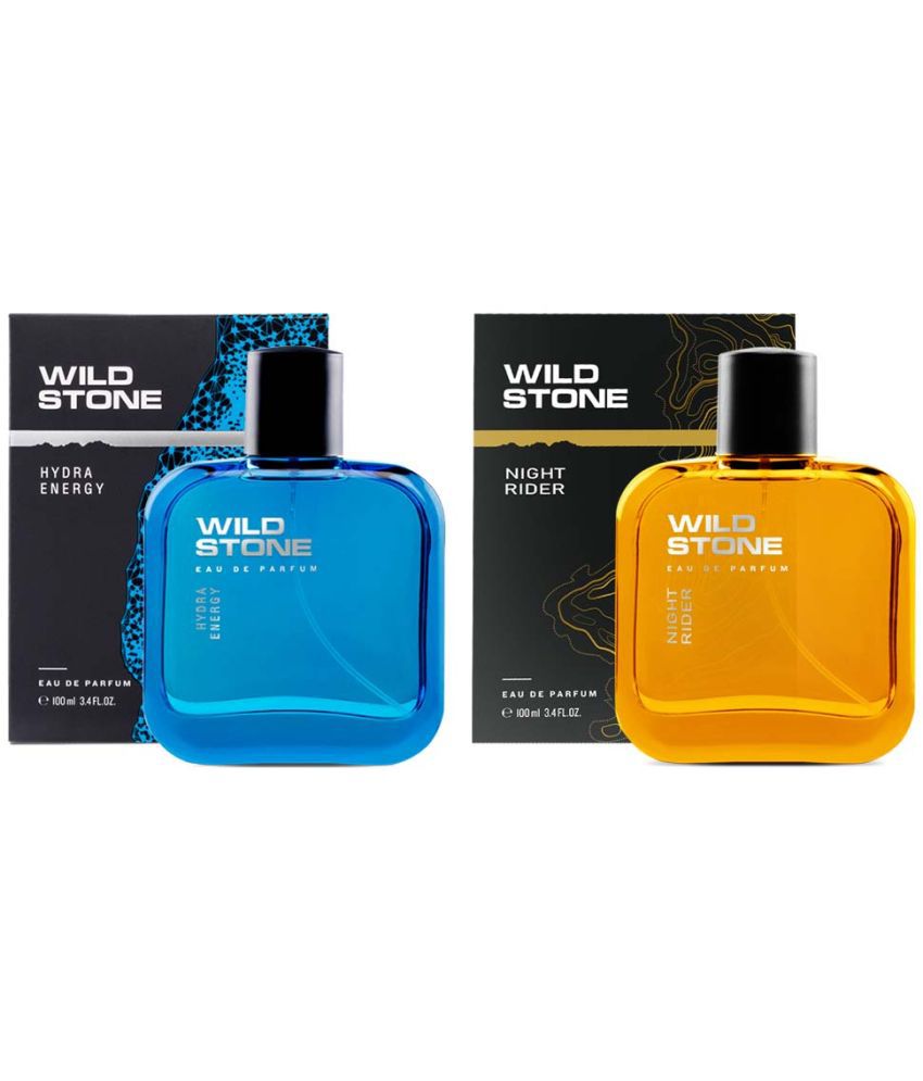     			Wild Stone Hydra and Night Rider Long Lasting Men Perfume, Pack of 2 (100ml each) Eau de Parfum - 200 ml (For Men)
