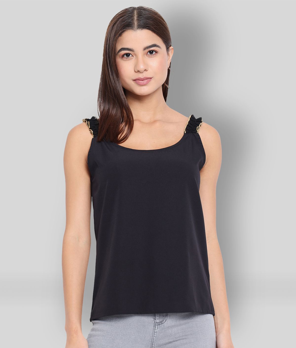     			ALL WAYS YOU - Black Polyester Women's Tank Top ( Pack of 1 )