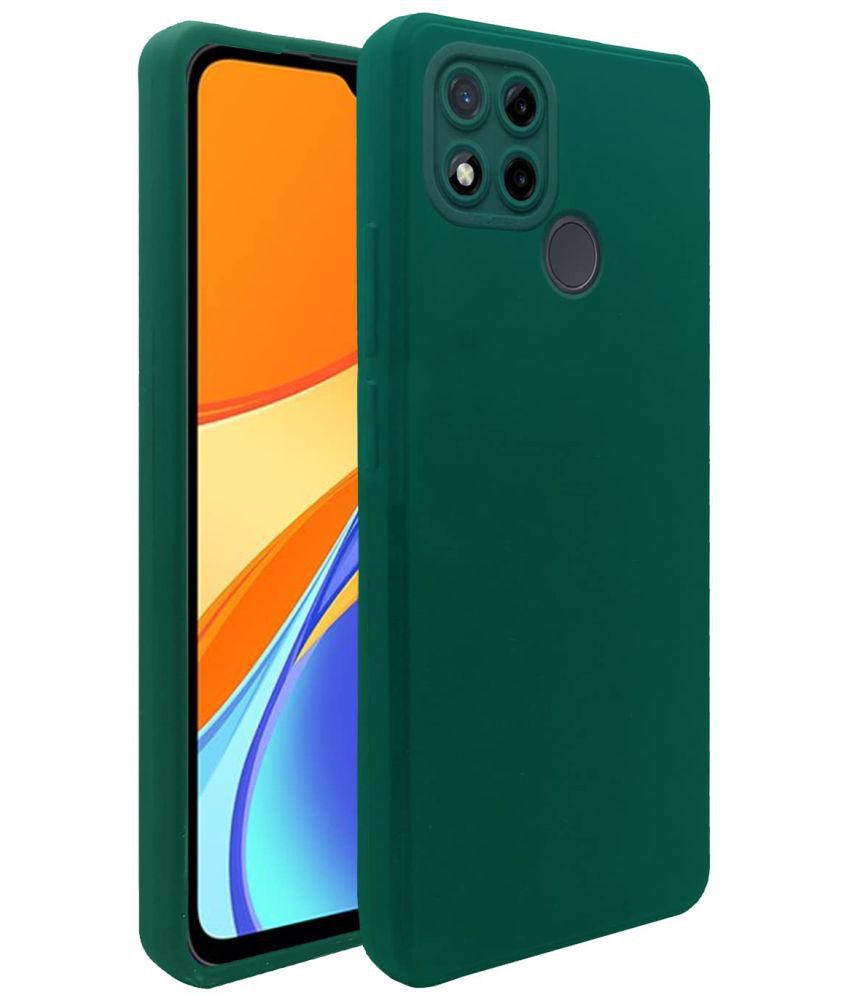     			Doyen Creations - Green Silicon Soft cases Compatible For Poco C31 ( Pack of 1 )