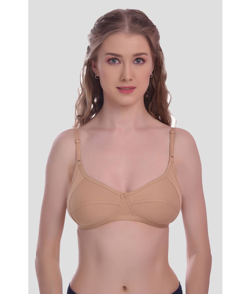     			Elina Cotton Non Padded Women's T-Shirt Bra ( Beige )