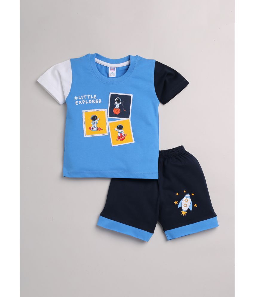     			Nottie planet Pack of 1 Baby Boys Cotton T-Shirt & Shorts ( Multi )