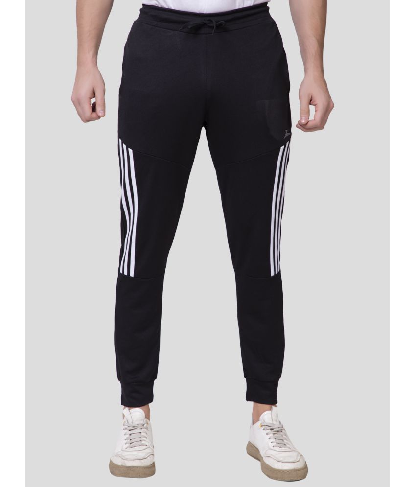     			Zeffit - Black Polyester Men's Sports Trackpants ( Pack of 1 )