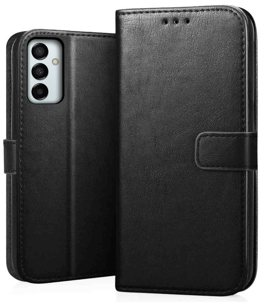     			Kosher Traders - Black Flip Cover Compatible For Samsung Galaxy F23 ( Pack of 1 )