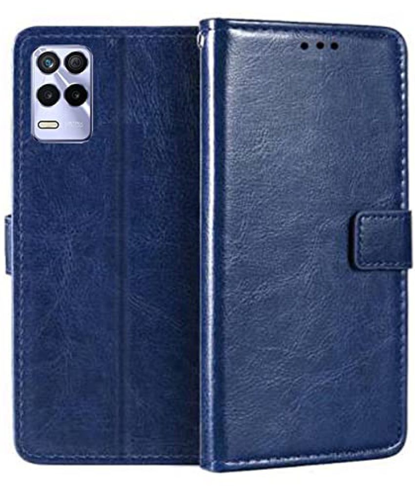     			Megha Star - Blue Flip Cover Compatible For Realme 9 ( Pack of 1 )