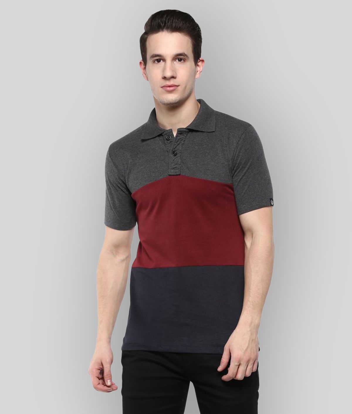 Urbano Fashion - Multicolor Cotton Slim Fit Men's Polo T Shirt ( Pack of 1 )