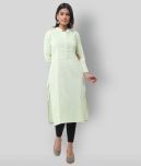 DESHBANDHU DBK - Green Cotton Women's Straight Kurti