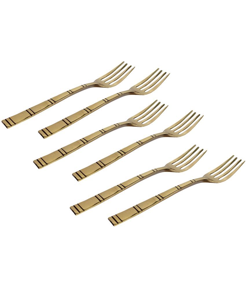     			A & H ENTERPRISES - Brass Brass Table Fork ( Pack of 6 )