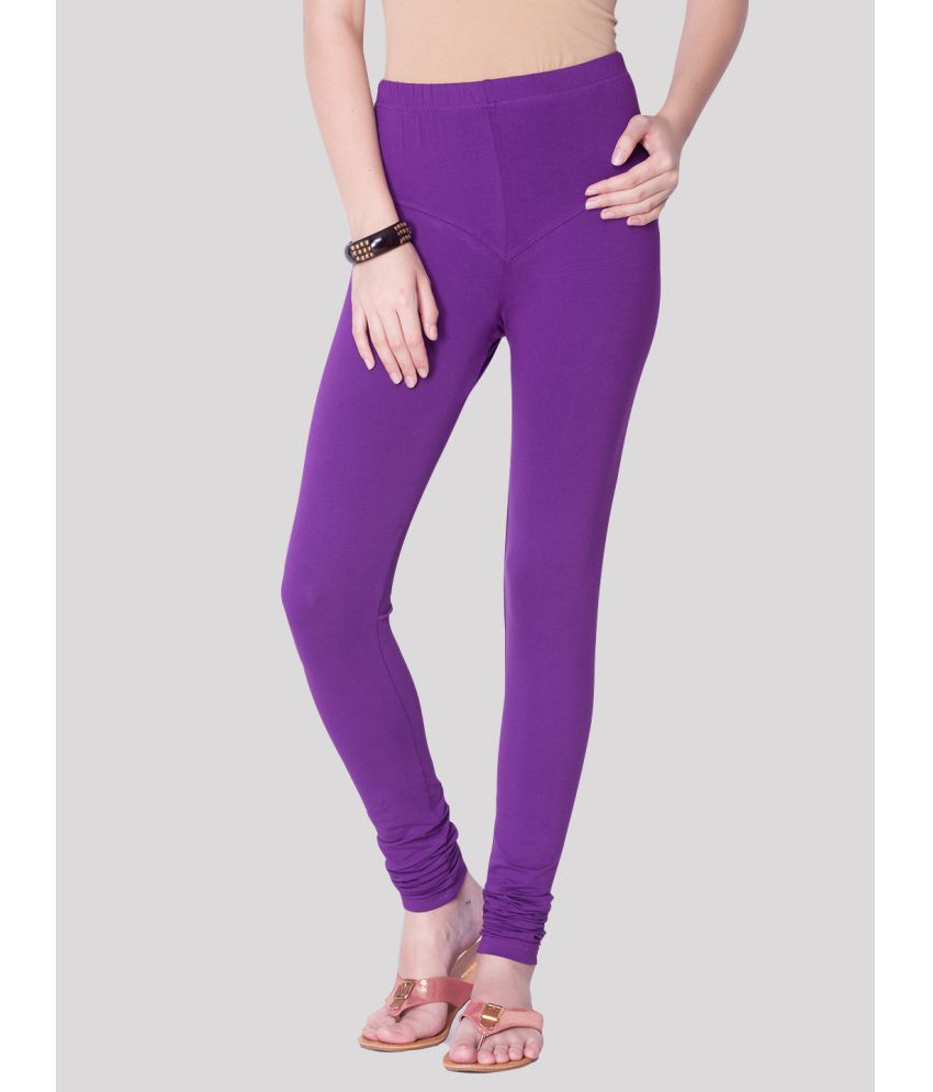     			Dollar Missy - Purple Lycra Women's Leggings ( Pack of 1 )