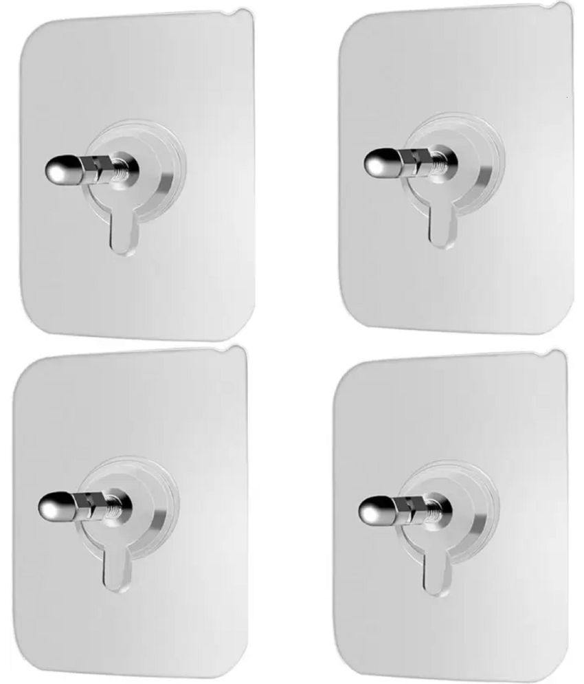     			FSN - Self Adhesive Screw Wall hooks (Pack of 4)